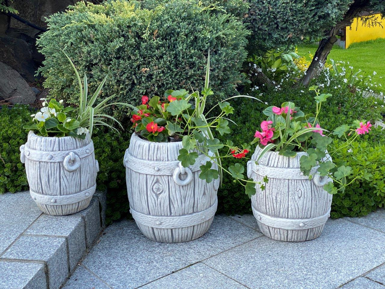 Steinfigur Pflanzschale – Höhe 111 Cm, Betonwerkstein, Frostsicher, Im Griechisch-römischen Stil